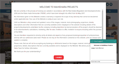 Desktop Screenshot of mahidharaprojects.com